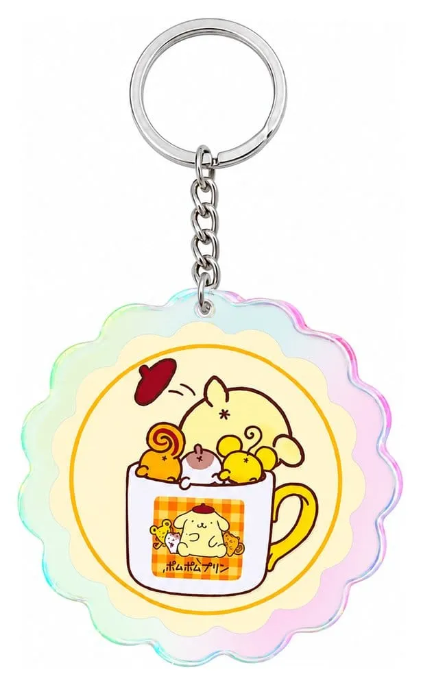 Sanrio Acrylic Keychain Pompompurin 30th Anniversary Squishy Cute Purin 02